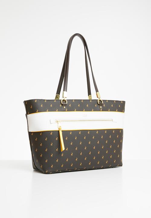POLO - Rhapsody tote bag - brown & white