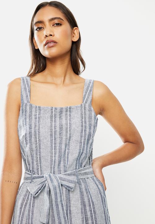 ONLY - Canyon strap crop life jumpsuit - blue