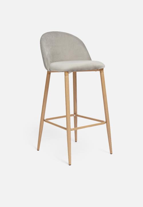 Sixth Floor - Slate kitchen stool - light grey