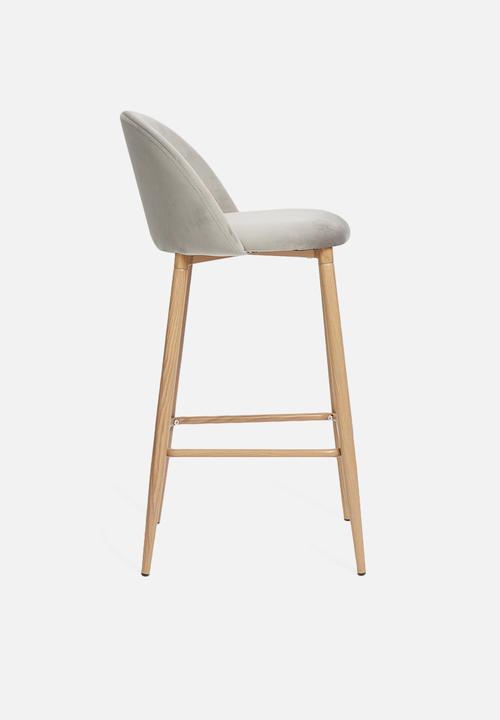 Sixth Floor - Slate kitchen stool - light grey