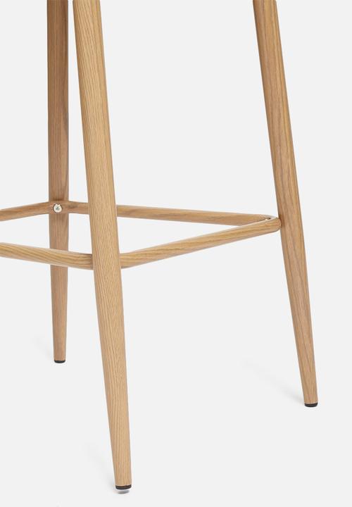Sixth Floor - Slate kitchen stool - light grey