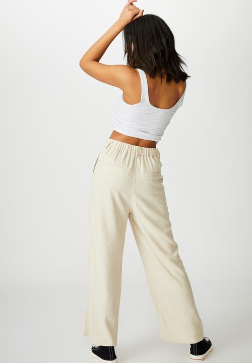 Cotton On - Cindy wide leg pant - latte marle