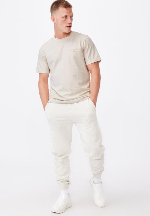 Cotton On - Tbar text T-shirt - bone
