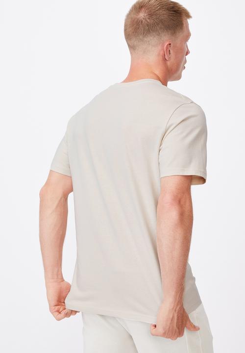 Cotton On - Tbar text T-shirt - bone