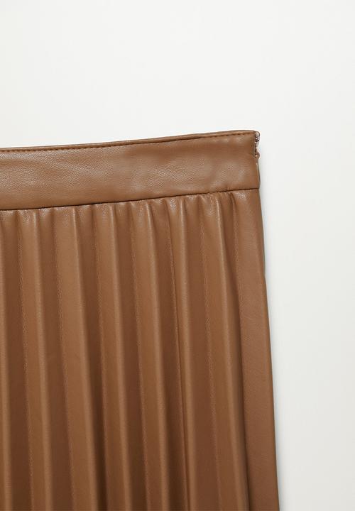 MANGO - Skirt ona - medium brown