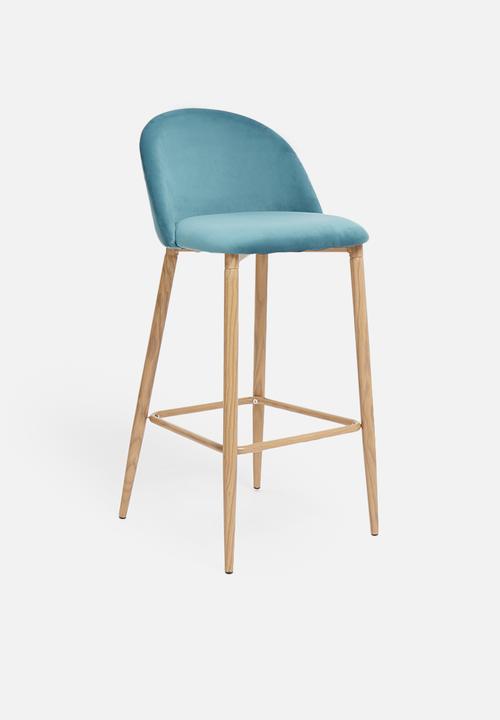 Sixth Floor - Slate kitchen stool - petrol