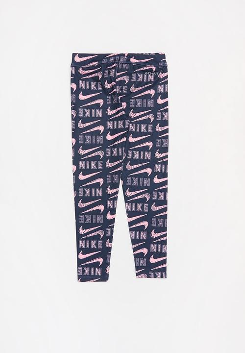 Nike - Nike varsity scribble legging -  navy