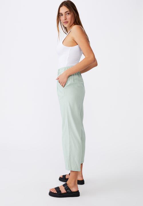 Cotton On - Cindy wide leg pant - lush green