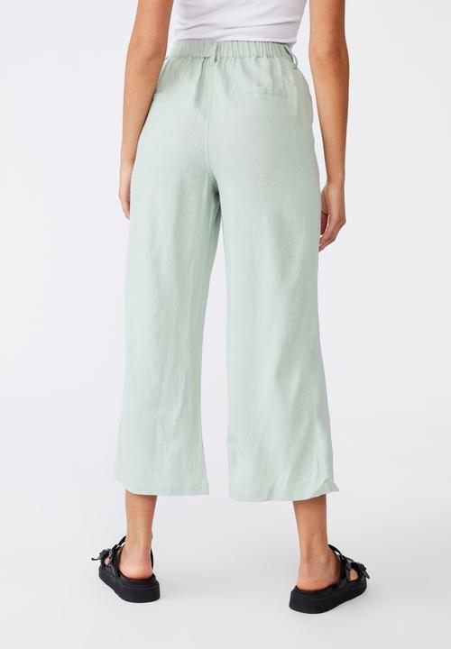 Cotton On - Cindy wide leg pant - lush green