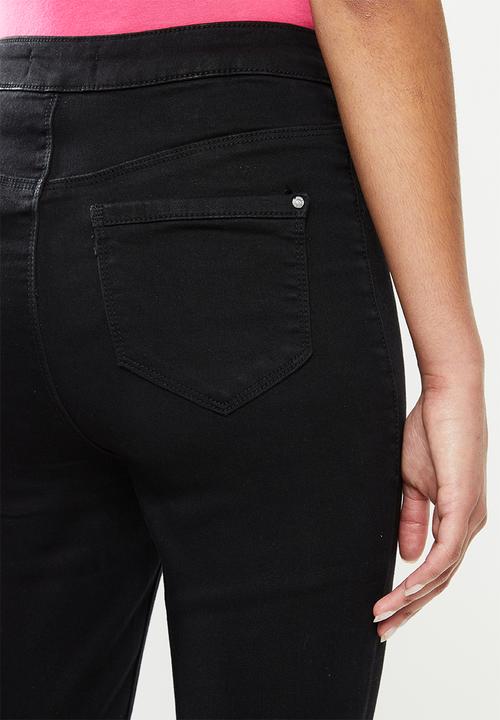 Missguided - Petite vice high waisted super stretch skinny jean - black