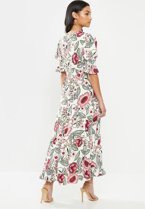 Glamorous - Petite Floral midi - cream 2