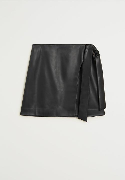 MANGO - Skirt fire - black