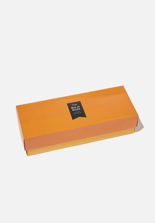 Cotton On - Adulting! box socks - multi