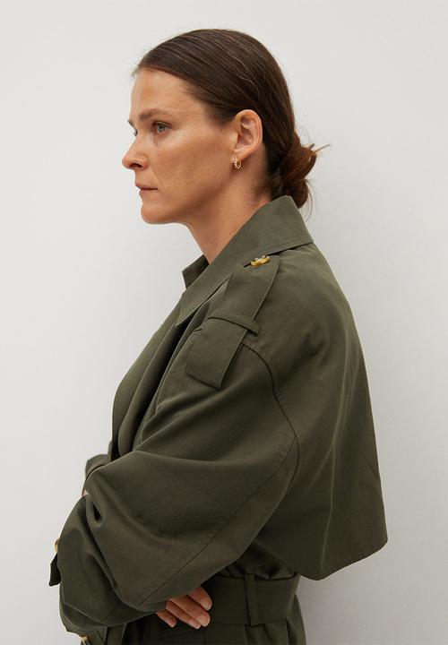 MANGO - Trench coat February - khaki & olive
