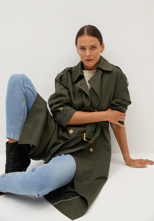 MANGO - Trench coat February - khaki & olive