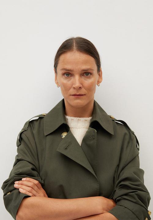 MANGO - Trench coat February - khaki & olive