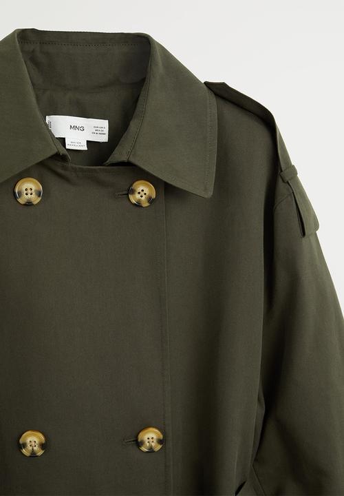 MANGO - Trench coat February - khaki & olive