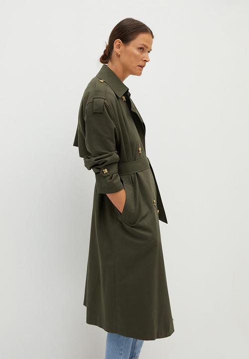 MANGO - Trench coat February - khaki & olive