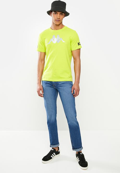 KAPPA - Authentic riter tee - lime 