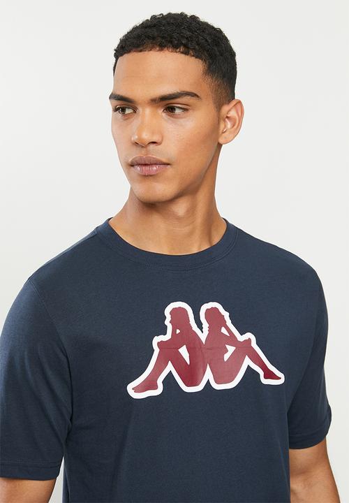 KAPPA - Logo zobi tee - navy & red