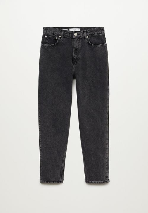 MANGO - Jeans mom - black