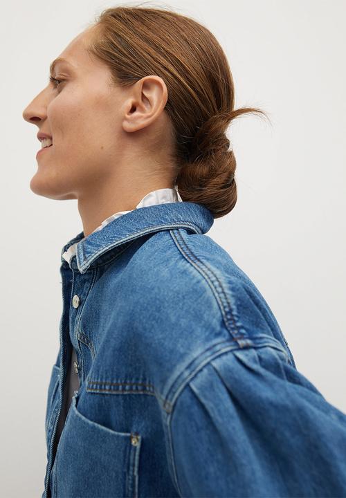 MANGO - Oversized shirt denim70 - open blue