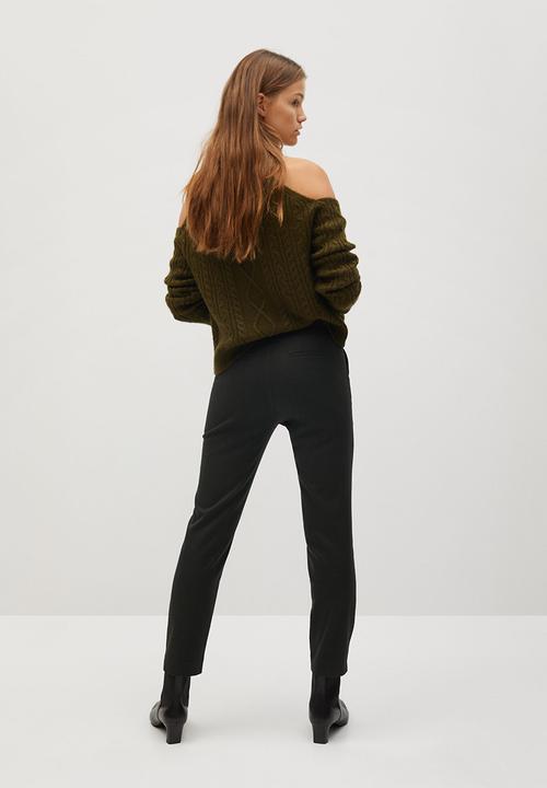 MANGO - Trousers warm - khaki
