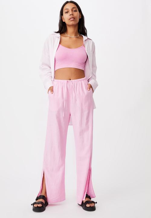 Cotton On - Getaway pull on pants - neon pink
