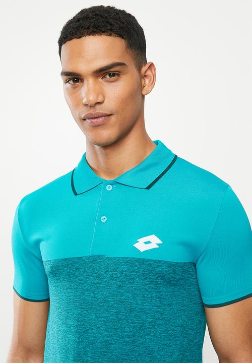 lotto - Tennis tech polo - blue & green