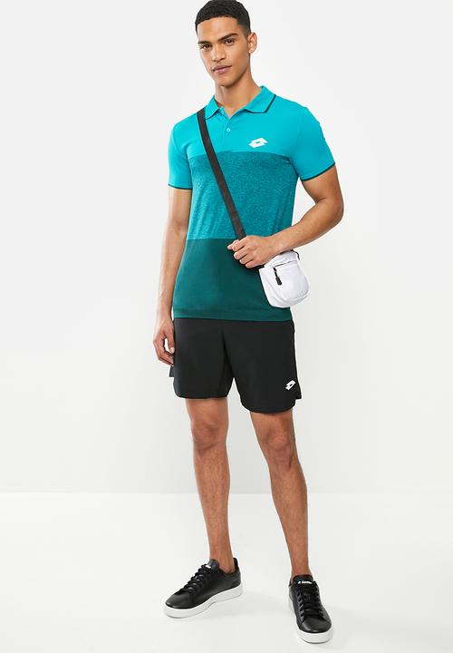 lotto - Tennis tech polo - blue & green