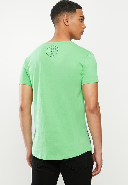 S.P.C.C - Addle fashion scooped hem t-shirt - quiet wave