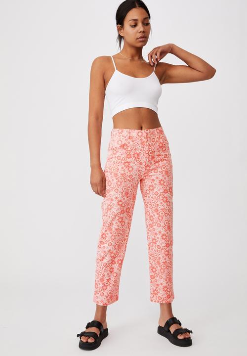 Cotton On - Happy pants - emma floral sugar pink