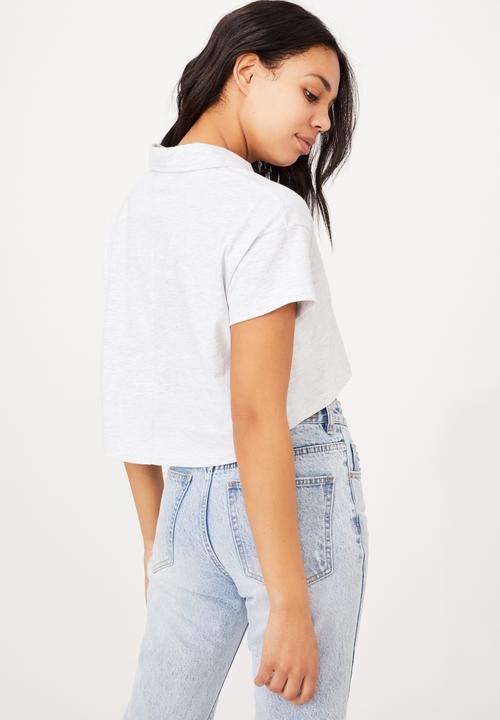 Cotton On - Ryan short sleeve polo - silver marle