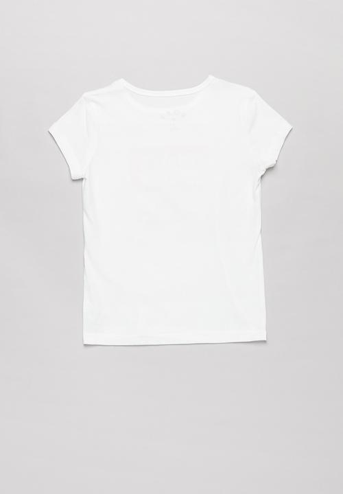 Roxy - Indian poem short sleeve top - white