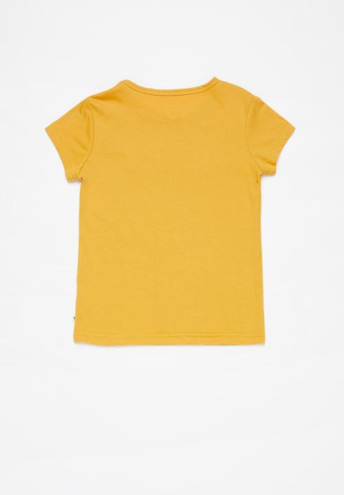 Roxy - What you know short sleeve tee -  yellow