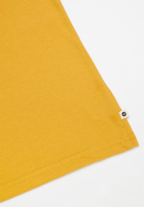 Roxy - What you know short sleeve tee -  yellow
