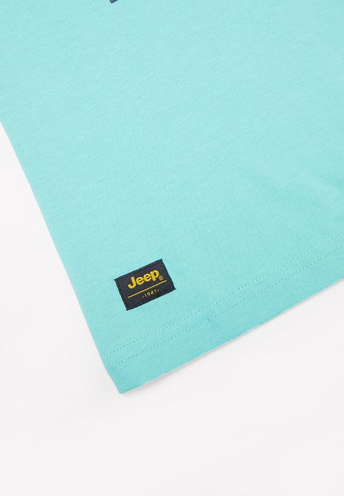 JEEP - Dallas short sleeve graphic print tee - aqua