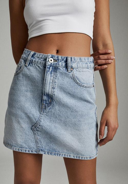 Cotton On - The classic denim skirt - burleigh blue