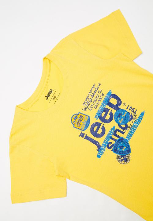 JEEP - Don boys short sleeve graphic print tee - sunshine