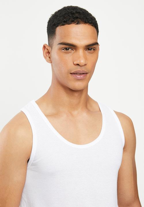 Jockey - 3 Pack eyelet vests - white