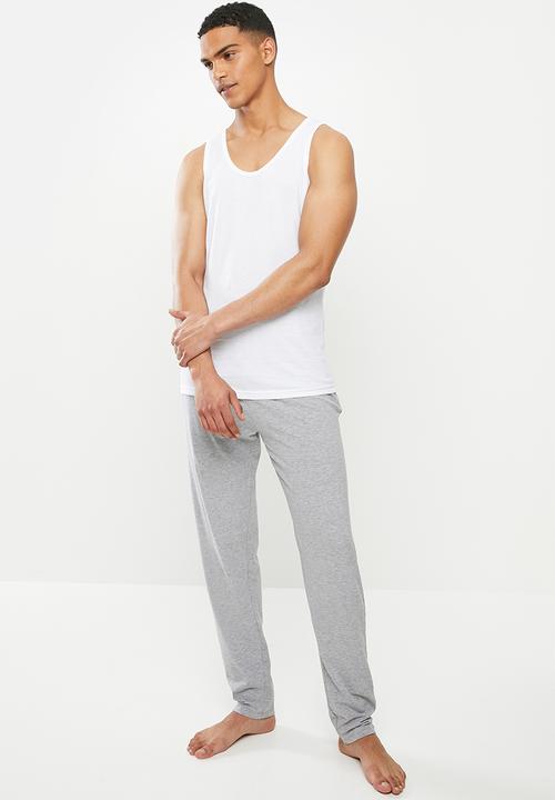 Jockey - 3 Pack eyelet vests - white