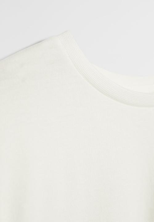 MANGO - Pocket print short sleeve tee - white