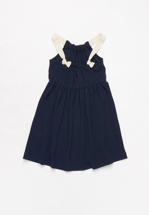 Superbalist Kids - Strap knot detail summer dress - navy
