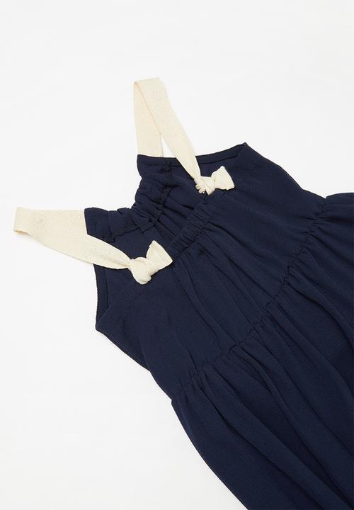 Superbalist Kids - Strap knot detail summer dress - navy