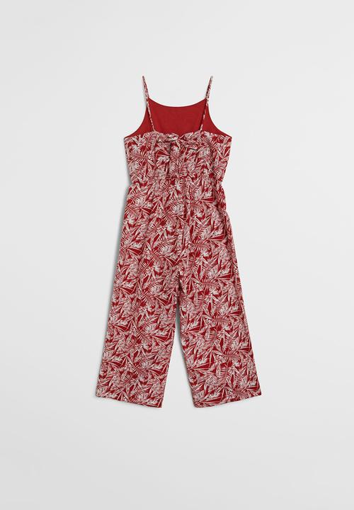 MANGO - Didi one piece suit - red & white