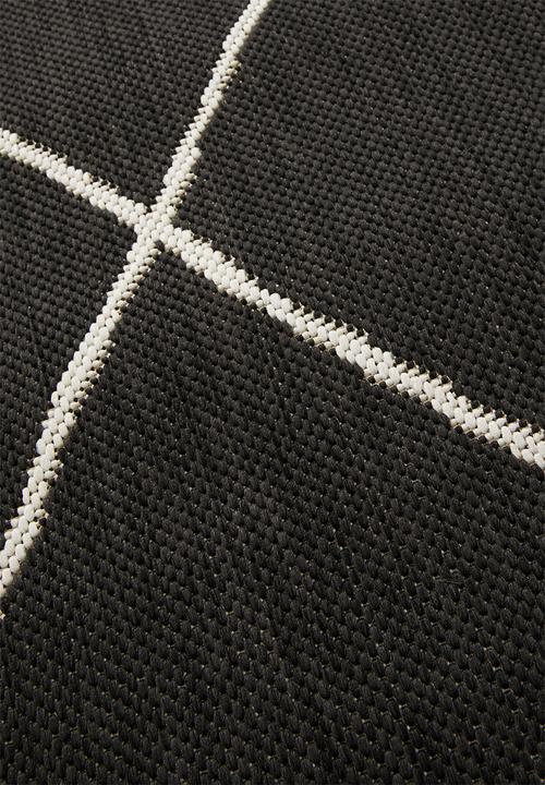 Hertex Haus - Criss cross jet (160x230) - dark grey 