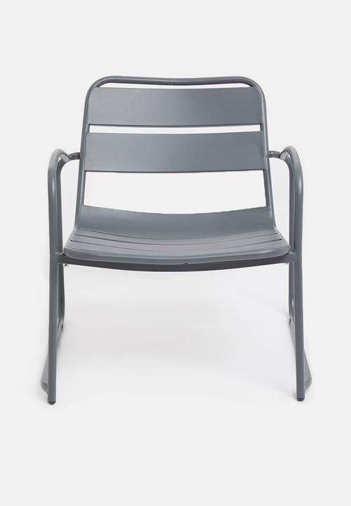 H&S - Outdoor lounging set of 3 - dark grey