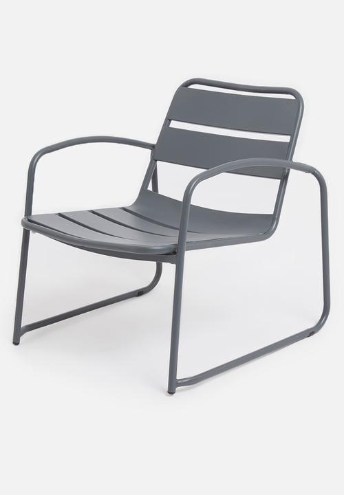 H&S - Outdoor lounging set of 3 - dark grey
