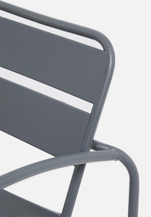 H&S - Outdoor lounging set of 3 - dark grey