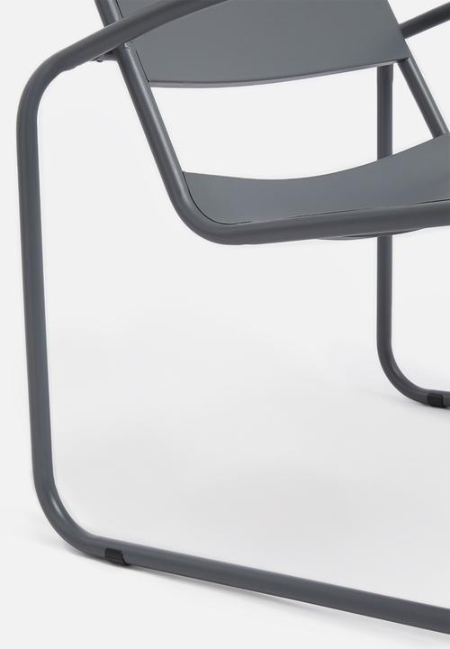 H&S - Outdoor lounging set of 3 - dark grey